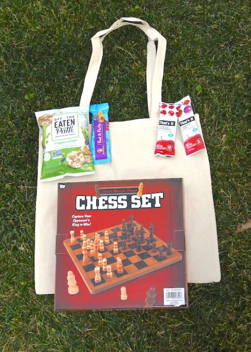 chess set with treats